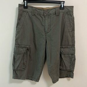Carbon cargo shorts men’s size 30 dark gray outdoor fishing utility casual